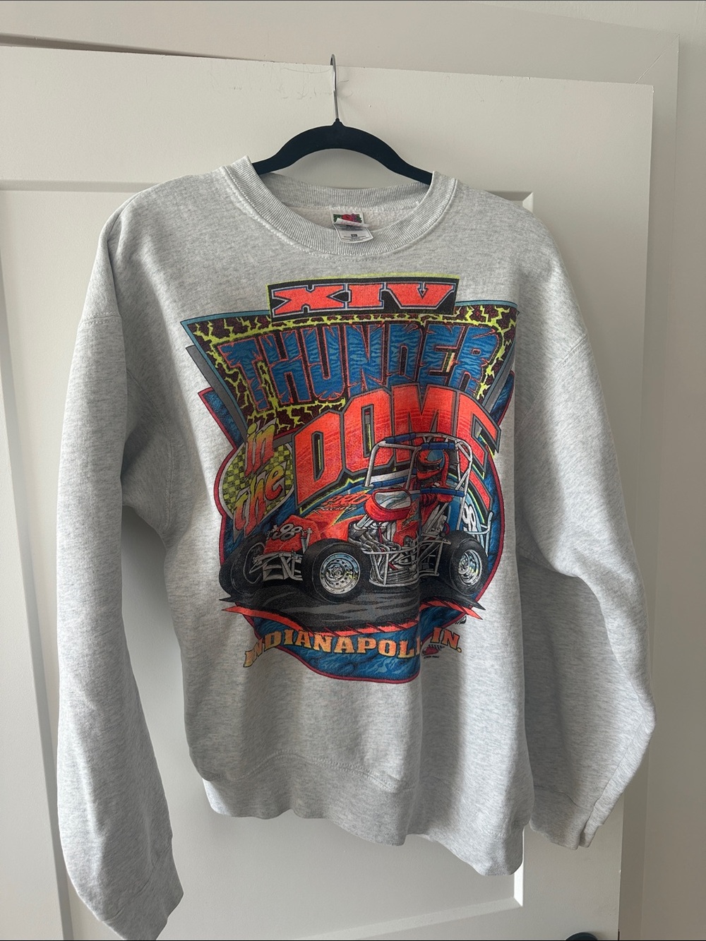 Thunder in the Dome Graphic Crewneck Sweatshirt - Gray